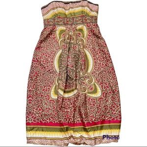 Nicole Miller silk strapless dress sz 2